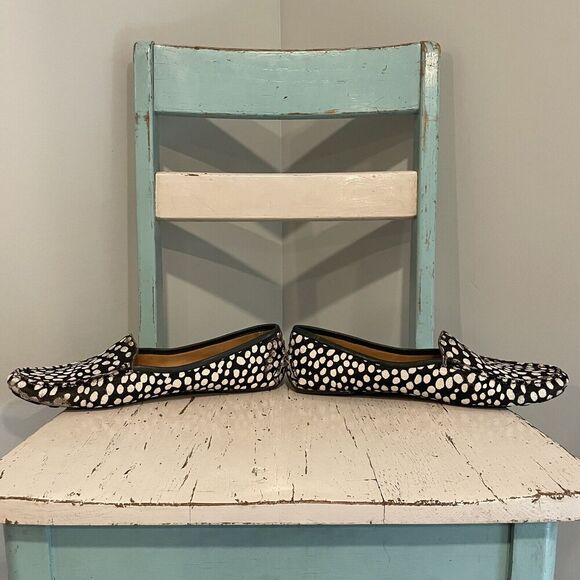 PATRICIA GREEN JILLIAN DRIVING MOCCASIN WOMENS SIZE 10M Hair Calf Cow READ DESC - Picture 5 of 11